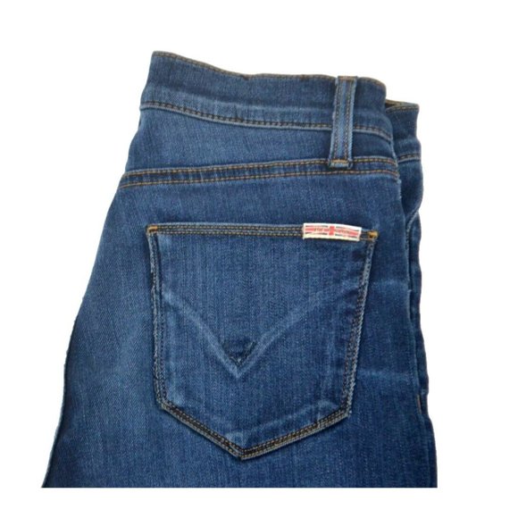 HUDSON Women's Nico Midrise Super Skinny Jeans SIZE 25 Dark Wash - Picture 2 of 9